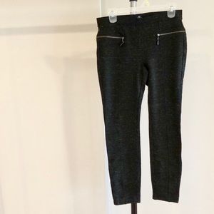 Flexible Black Pants w/front zippers